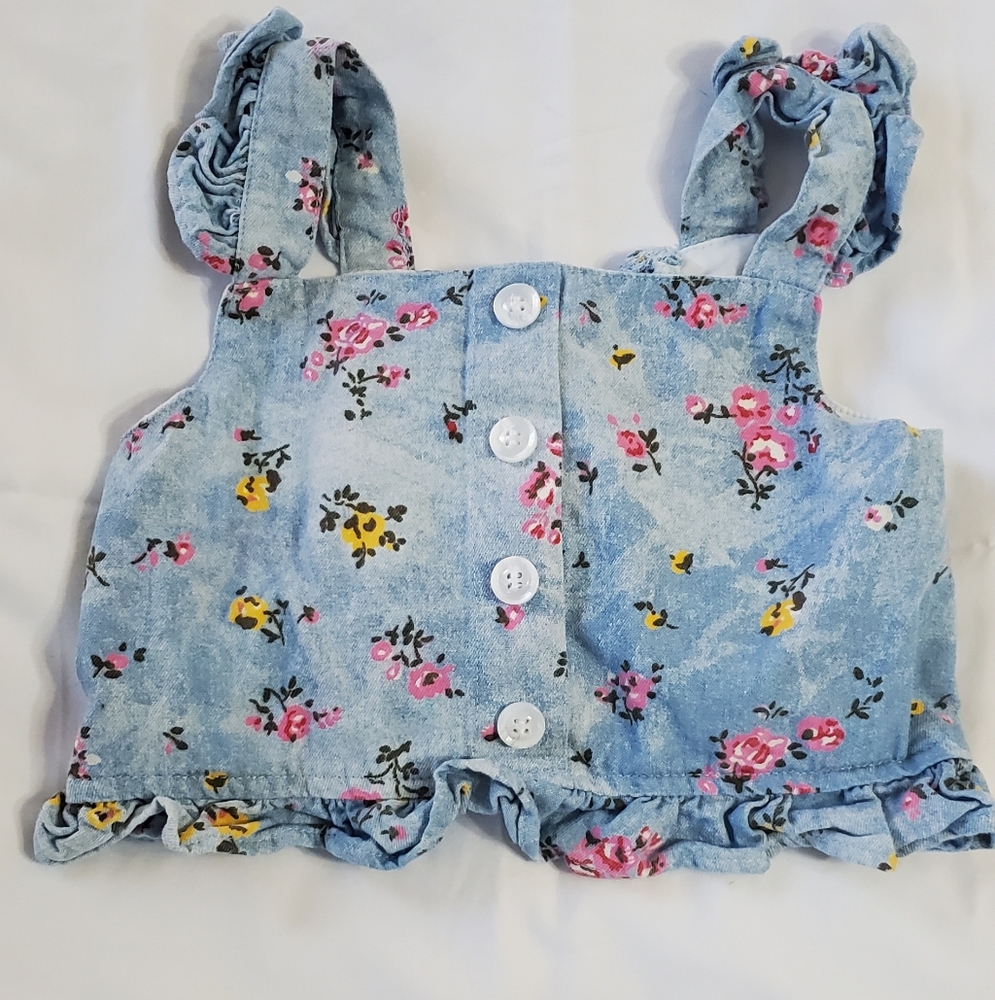 Floral Button-Up Baby Top